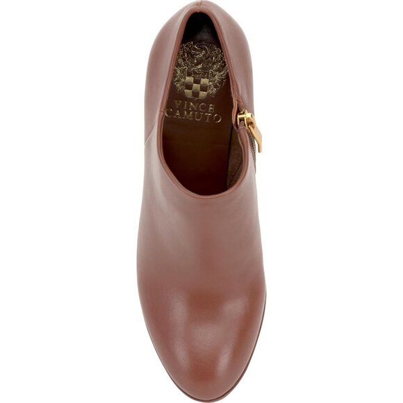 Vince Camuto Women's Chocolate Closed Pointed Toe High Heel Elvin Bootie - Picture 5 of 8